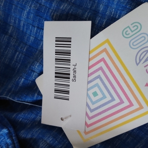 LuLaRoe Sarah L Elegant Blue Duster Cardigan Maxi L - Picture 13 of 15